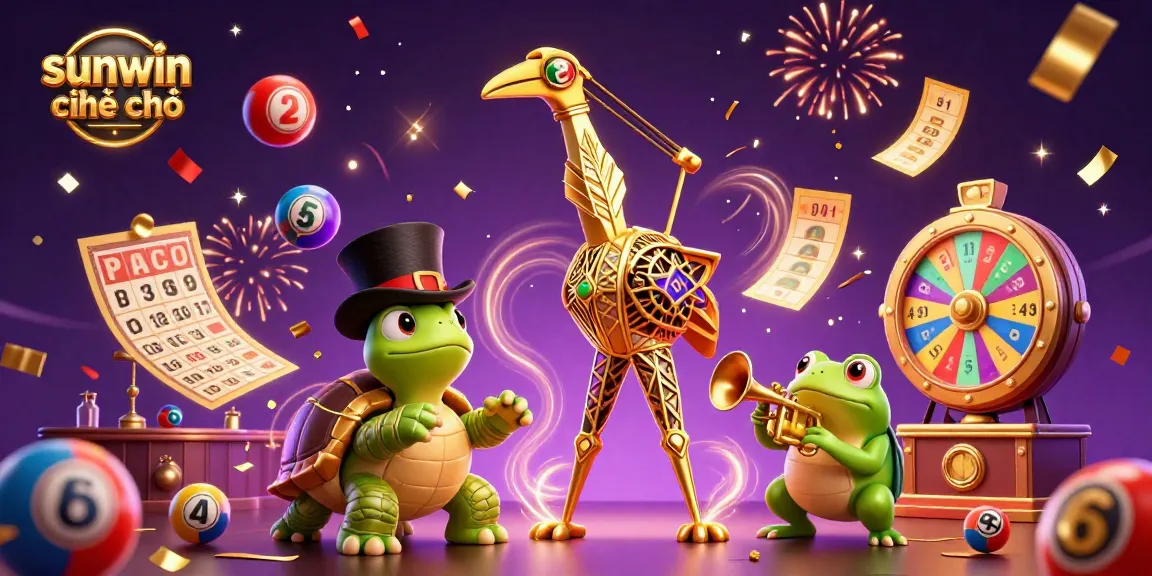 Join the fun of sunwin chính chủ with vibrant lottery action and lively characters at a speakeasy!