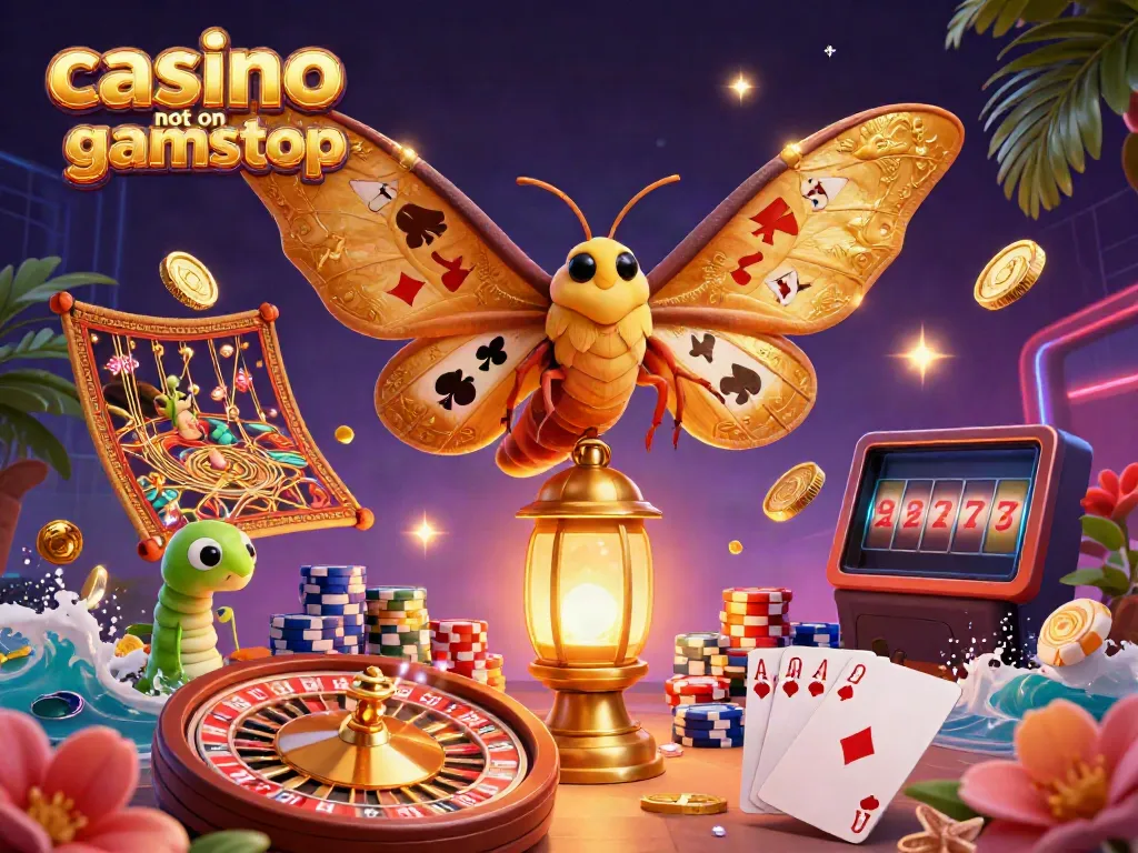 Experience thrilling moments at a casino not on gamstop, showcasing a vibrant scene with winning elements.