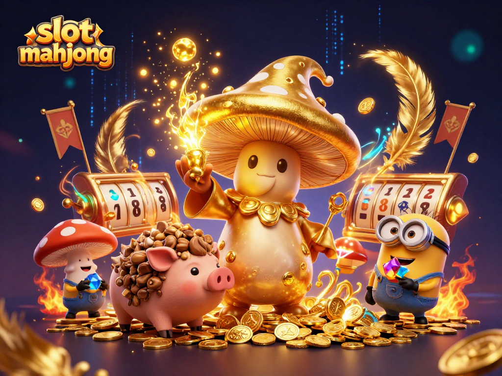 Spin and win on slot mahjong with vibrant casino elements and magical visuals.