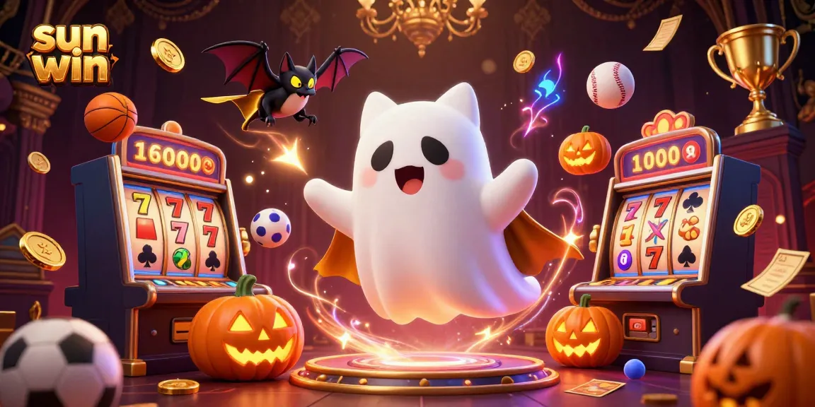 Engage with sun win in a vibrant haunted casino scene featuring unique characters and dynamic gameplay elements.